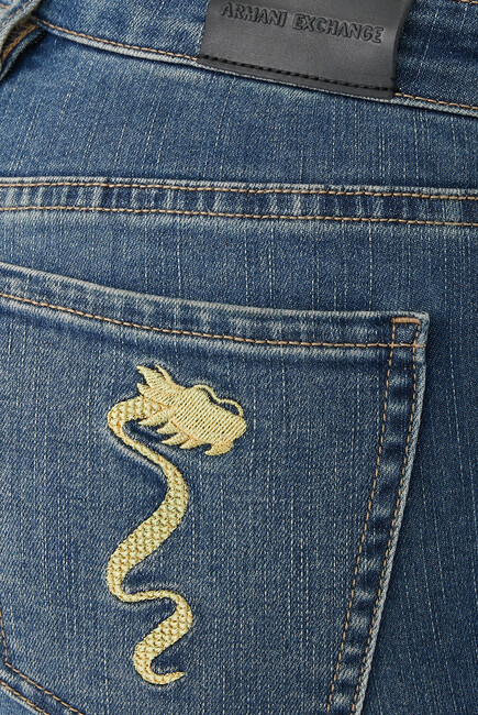 J01 Embroidered Skinny Jeans